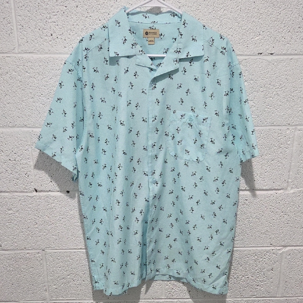 Martini Patterned Men's Shirt